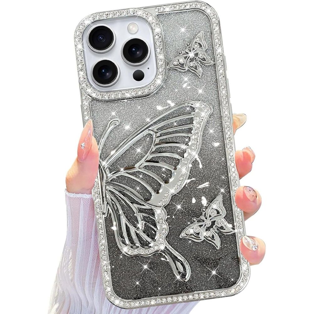 iPhone 16 Pro Max Case Cute 3D Butterfly Pattern Design, 20F185PH023